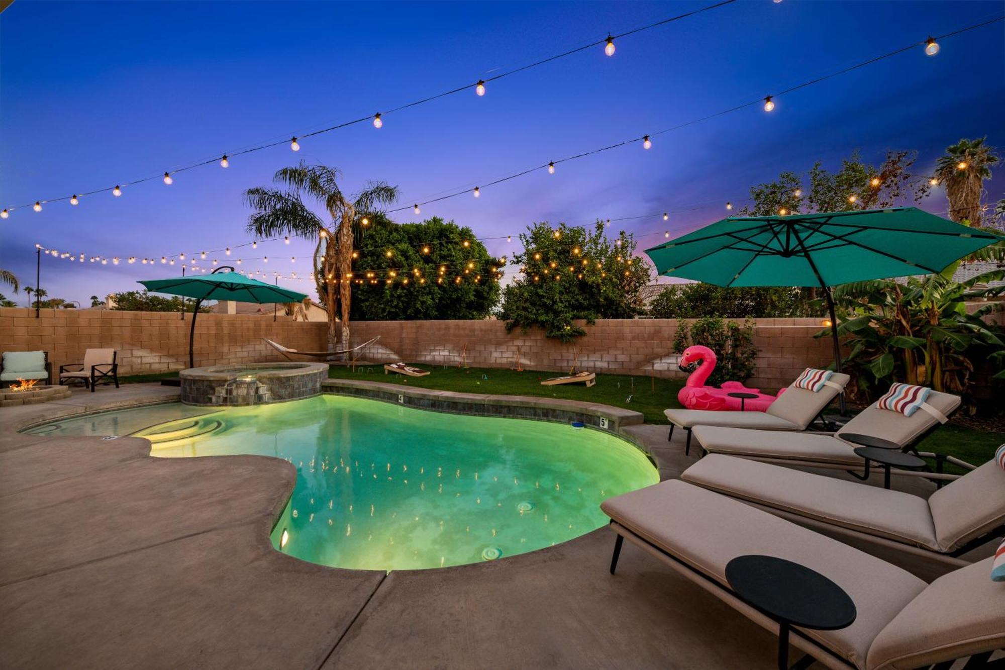 Casa Desert Muse With Heated Pool Spa Firepit Mini Golf And Games インディオ エクステリア 写真